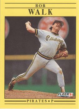 #54 Bob Walk - Pittsburgh Pirates - 1991 Fleer Baseball