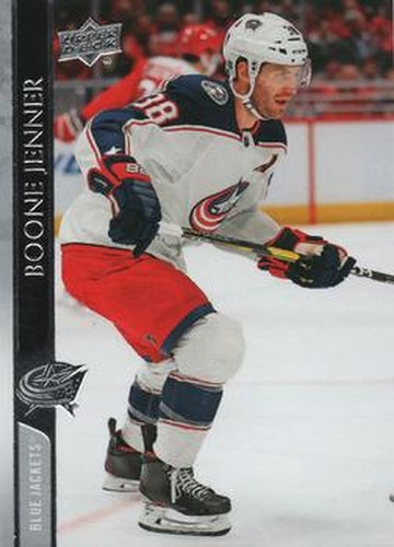 #54 Boone Jenner - Columbus Blue Jackets - 2020-21 Upper Deck Hockey