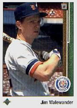 #454 Jim Walewander - Detroit Tigers - 1989 Upper Deck Baseball