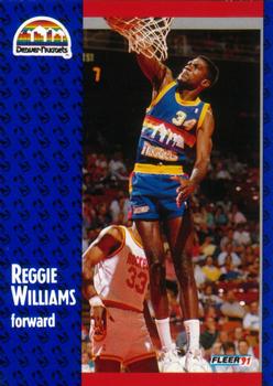 #54 Reggie Williams - Denver Nuggets - 1991-92 Fleer Basketball