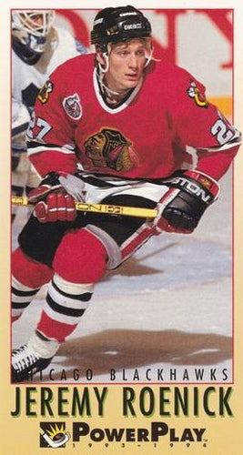 #54 Jeremy Roenick - Chicago Blackhawks - 1993-94 Fleer PowerPlay Hockey