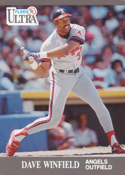 #54 Dave Winfield - California Angels - 1991 Ultra Baseball