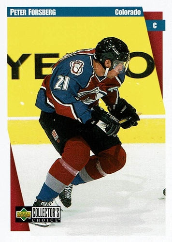 #54 Peter Forsberg - Colorado Avalanche - 1997-98 Collector's Choice Hockey