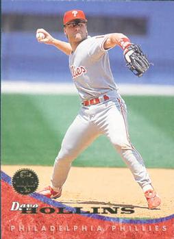#54 Dave Hollins - Philadelphia Phillies - 1994 Leaf Baseball