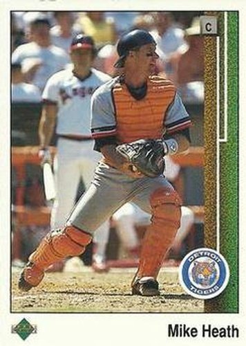 #654 Mike Heath - Detroit Tigers - 1989 Upper Deck Baseball