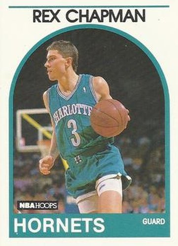 #54 Rex Chapman - Charlotte Hornets - 1989-90 Hoops Basketball