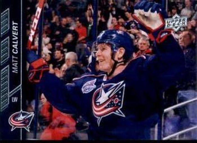 #54 Matt Calvert - Columbus Blue Jackets - 2015-16 Upper Deck Hockey