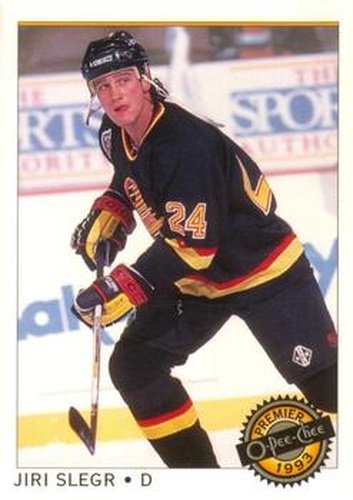 #54 Jiri Slegr - Vancouver Canucks - 1992-93 O-Pee-Chee Premier Hockey