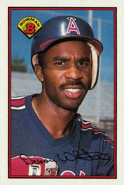 #54 Devon White - California Angels - 1989 Bowman Baseball