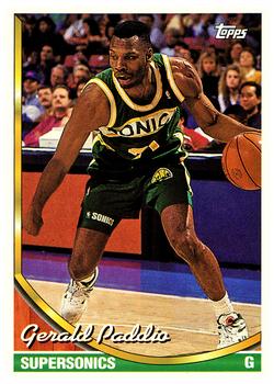 #54 Gerald Paddio - Seattle SuperSonics - 1993-94 Topps Basketball