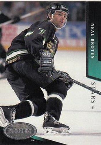 #54 Neal Broten - Dallas Stars - 1993-94 Parkhurst Hockey