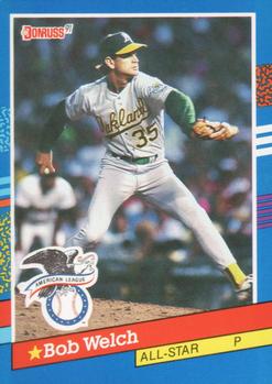 #54 Bob Welch - Oakland Athletics - 1991 Donruss Baseball