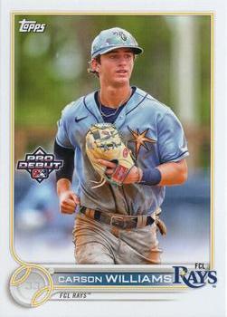 #PD-54 Carson Williams - FCL Rays - 2022 Topps Pro Debut Baseball