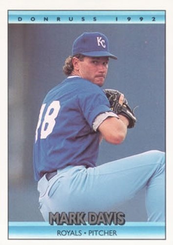 #54 Mark Davis - Kansas City Royals - 1992 Donruss Baseball