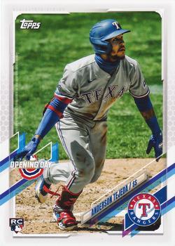 #54 Anderson Tejeda - Texas Rangers - 2021 Topps Opening Day Baseball