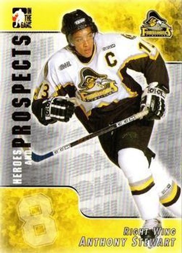 #54 Anthony Stewart - Kingston Frontenacs - 2004-05 In The Game Heroes and Prospects Hockey