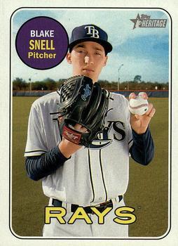 #54 Blake Snell - Tampa Bay Rays - 2018 Topps Heritage Baseball