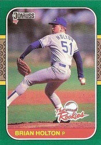 #54 - Brian Holton - Los Angeles Dodgers - 1987 Donruss The Rookies Baseball