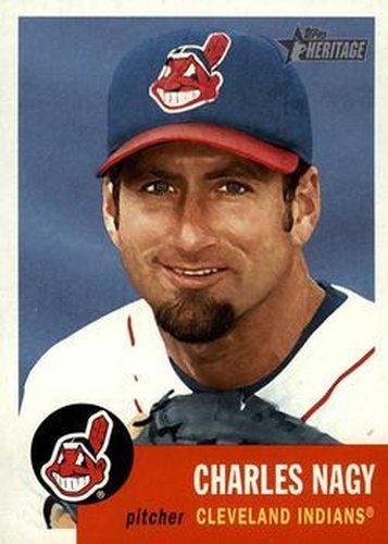 #54 Charles Nagy - Cleveland Indians - 2002 Topps Heritage Baseball