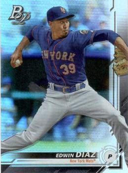 #54 Edwin Diaz - New York Mets - 2019 Bowman Platinum Baseball