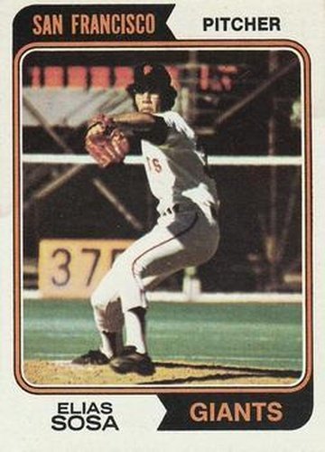 #54 Elias Sosa - San Francisco Giants - 1974 Topps Baseball