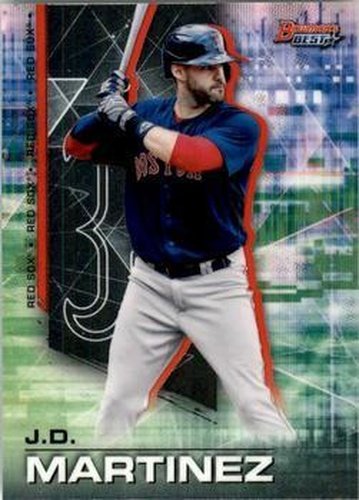#54 J.D. Martinez - Boston Red Sox - 2021 Bowman's Best Baseball