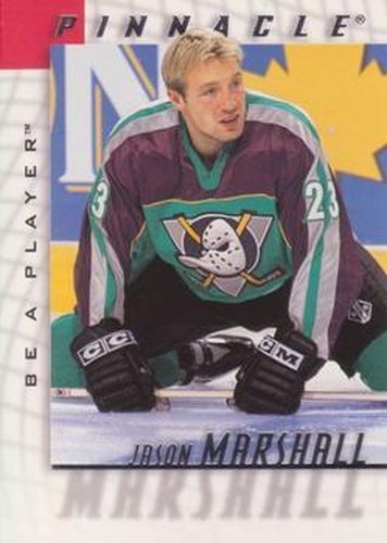 #54 Jason Marshall - Anaheim Mighty Ducks - 1997-98 Pinnacle Be a Player Hockey