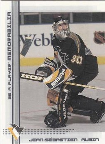 #54 Jean-Sebastien Aubin - Pittsburgh Penguins - 2000-01 Be a Player Memorabilia Hockey