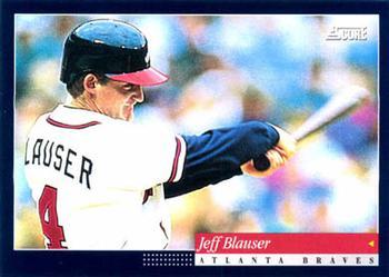 #54 Jeff Blauser - Atlanta Braves -1994 Score Baseball