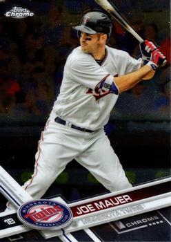 #54 Joe Mauer - Minnesota Twins - 2017 Topps Chrome Baseball