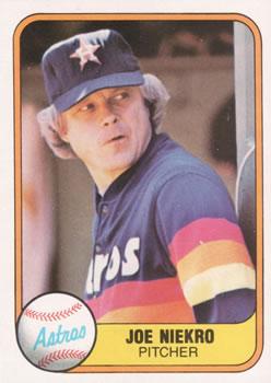 #54 Joe Niekro - Houston Astros - 1981 Fleer Baseball