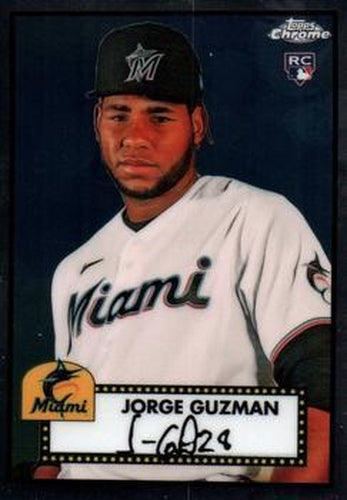 #54 Jorge Guzman - Miami Marlins - 2021 Topps Chrome Platinum Anniversary Baseball