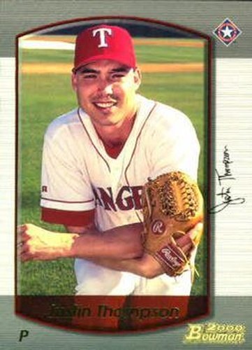 #54 Justin Thompson - Texas Rangers - 2000 Bowman Baseball