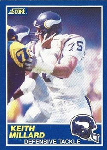 #54 Keith Millard - Minnesota Vikings - 1989 Score Football