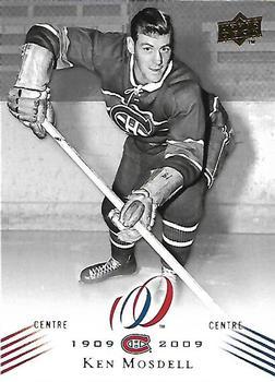 #54 Ken Mosdell - Montreal Canadiens - 2008-09 Upper Deck Montreal Canadiens Centennial Hockey