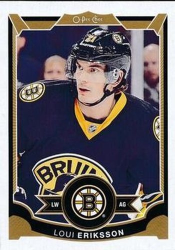 #54 Loui Eriksson - Boston Bruins - 2015-16 O-Pee-Chee Hockey