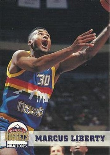 #54 Marcus Liberty - Denver Nuggets - 1993-94 Hoops Basketball
