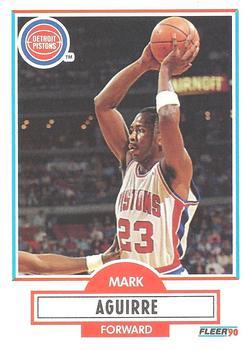 #54 Mark Aguirre - Detroit Pistons - 1990-91 Fleer Basketball