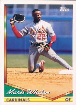 #54 Mark Whiten - St. Louis Cardinals - 1994 Topps Baseball