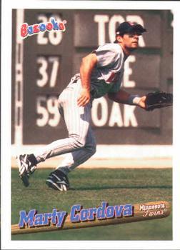 #54 Marty Cordova - Minnesota Twins - 1996 Bazooka Baseball