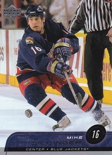 #54 Mike Sillinger - Columbus Blue Jackets - 2002-03 Upper Deck Hockey