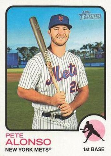 #54 Pete Alonso - New York Mets - 2022 Topps Heritage Baseball