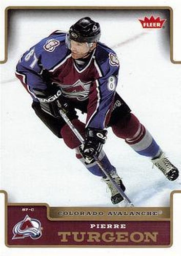 #54 Pierre Turgeon - Colorado Avalanche - 2006-07 Fleer Hockey