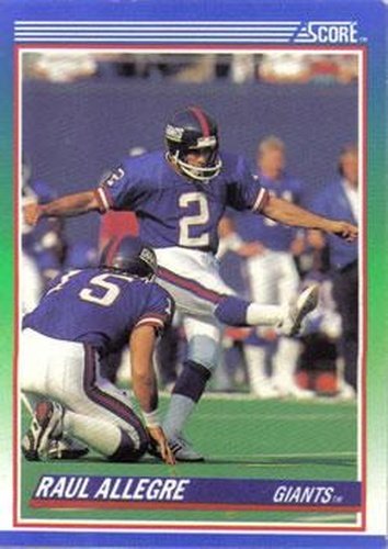 #54 Raul Allegre - New York Giants - 1990 Score Football