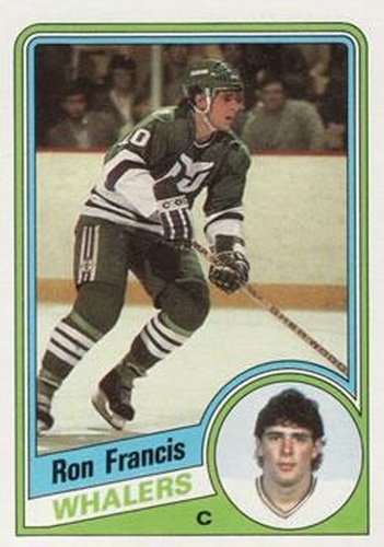 #54 Ron Francis - Hartford Whalers - 1984-85 Topps Hockey