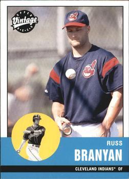 #54 Russell Branyan - Cleveland Indians - 2001 Upper Deck Vintage Baseball
