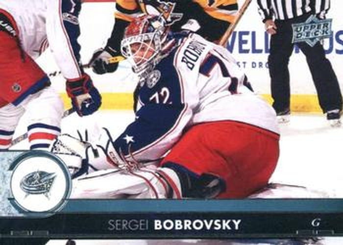 #54 Sergei Bobrovsky - Columbus Blue Jackets - 2017-18 Upper Deck Hockey