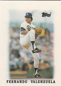 #54 Fernando Valenzuela - Los Angeles Dodgers - 1988 Topps Major League Leaders Minis Baseball