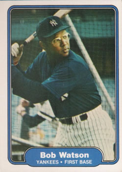 #54 Bob Watson - New York Yankees - 1982 Fleer Baseball