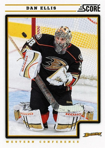 #54 Dan Ellis - Anaheim Ducks - 2012-13 Score Hockey
